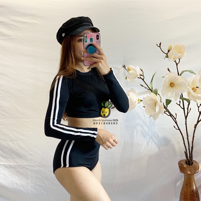 Bikini, đồ bơi tay dài đen ĐI BIỂN | BigBuy360 - bigbuy360.vn