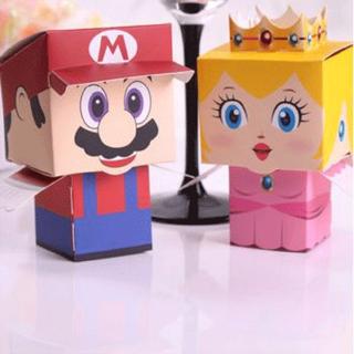 Set 12 hộp đựng kẹo hình nhân vật hoạt hình dễ thương