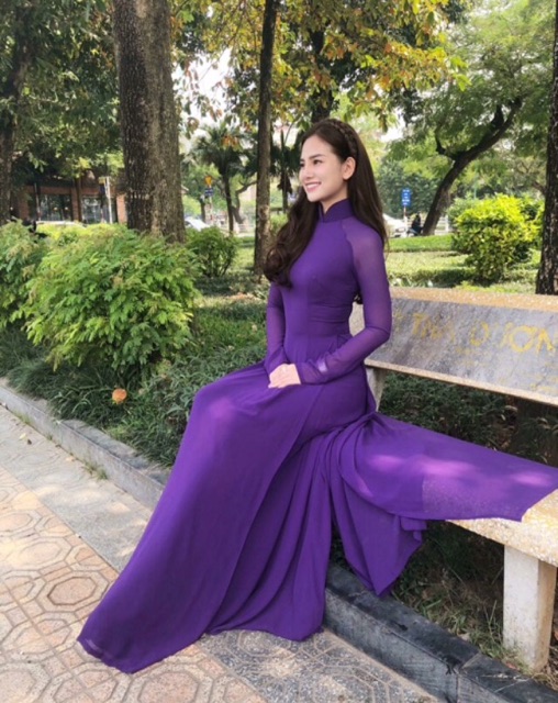 Áo dài tà A- 4 tà