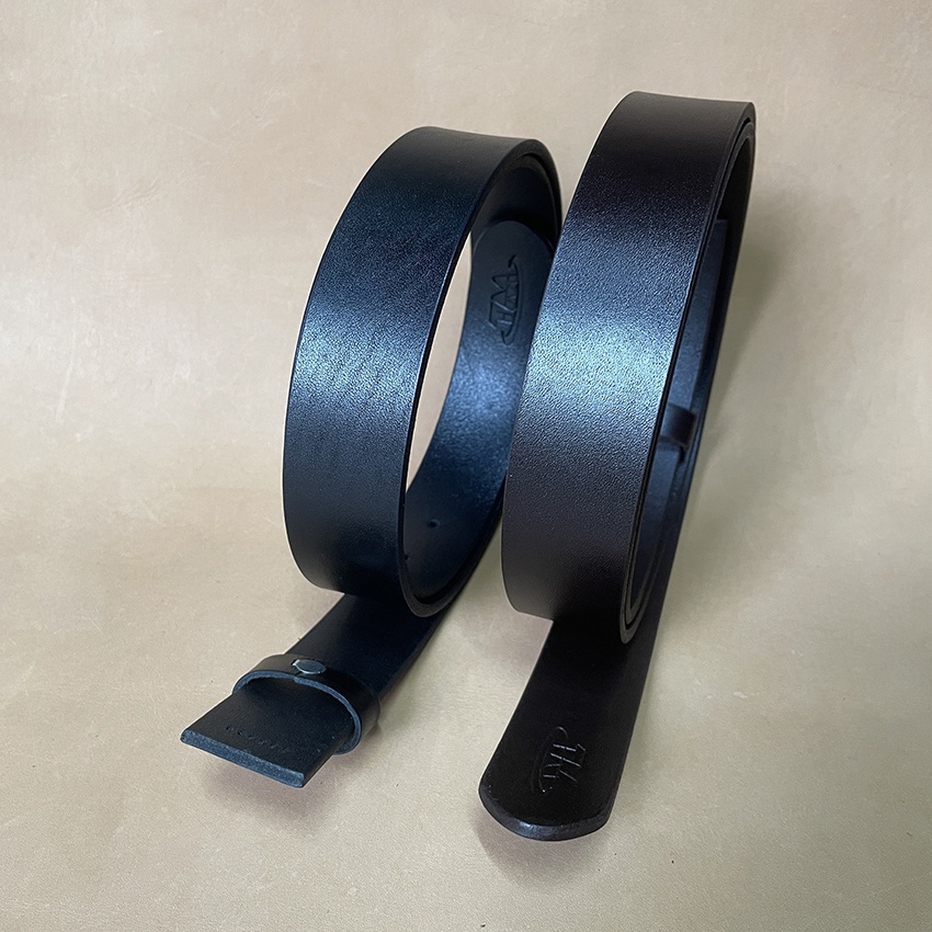 Dây Nịt Thắt Lung Nam Da Bò Cao Cấp Không Mặt Khóa D816 Rộng 2.9cm - 3.4cm - 3.7cm  Hai Màu Đen Nâu An Toàn Sức Khỏe