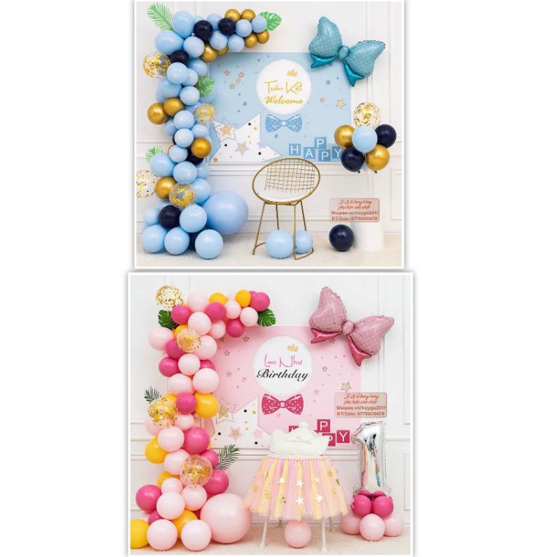 (KÈM BACKDROP MS14,16) SET BÓNG TRANG TRÍ SINH NHẬT BD003
