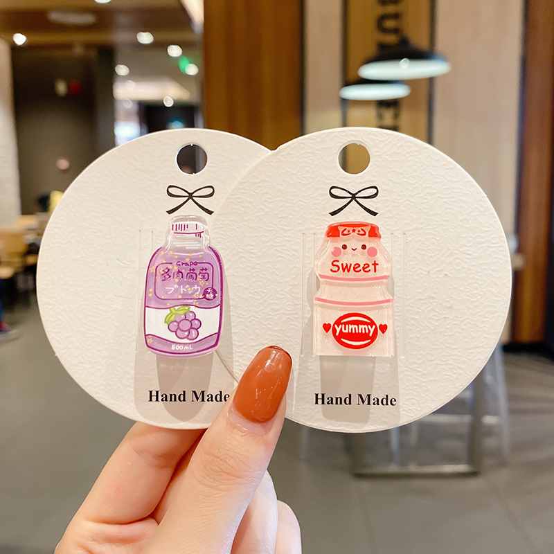 Kẹp tóc hình chai nước hoạt hình xinh xắn dễ thương