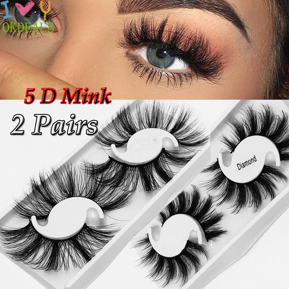 Lông Mi Giả 5D Dài Dày 25mm Trang Điểm Thời Trang Cho Nữ