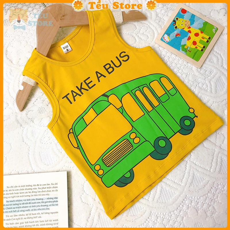 Áo Ba Lỗ Bé Trai -SALE- Áo Ba Lỗ Cho Bé YOOKIDS Chất Cotton Thấm Hút Mồ Hôi, Co Giãn 4 Chiều Size 6- 20kg Từ 1 - 5 Tuổi