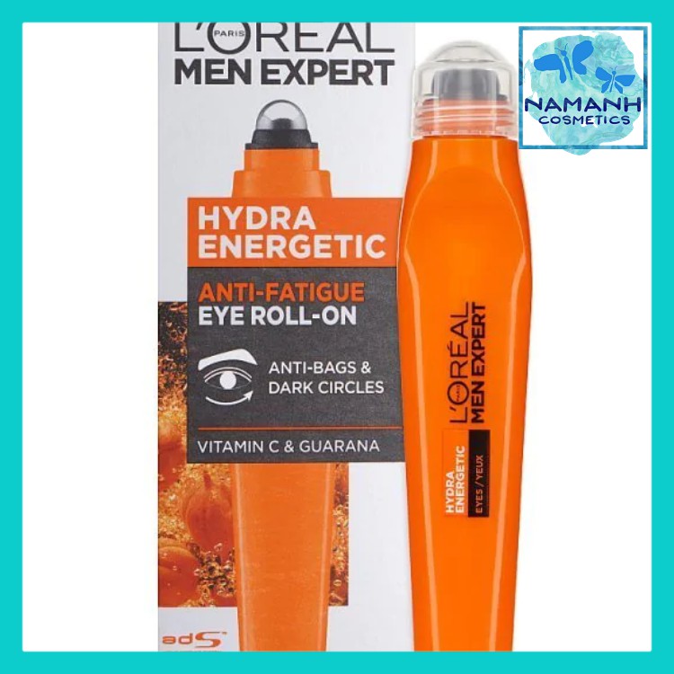 Cây lăn hỗ trợ thâm và bọng mắt L'Oreal Men Expert Hydra Energetic Eye Roll-On 10ml
