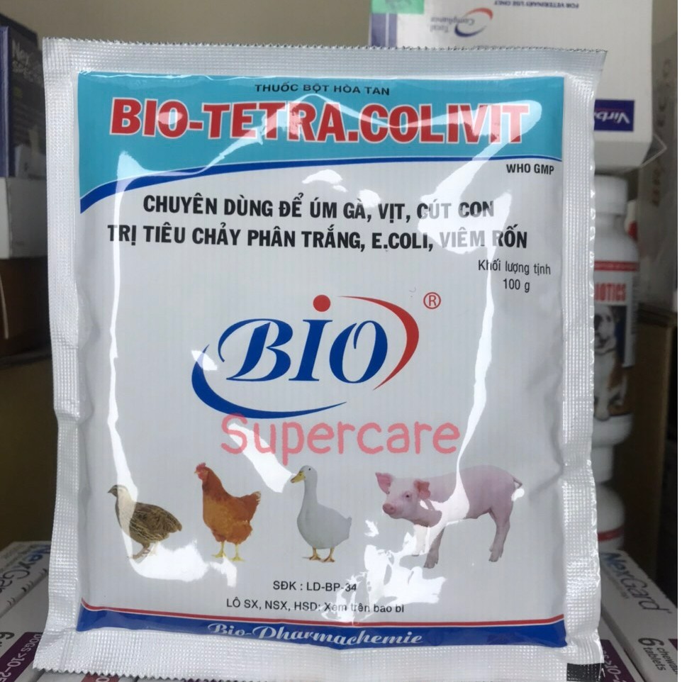 Bio Tetra Colivit 100Gr - Úm Gà Vịt, Cút Con