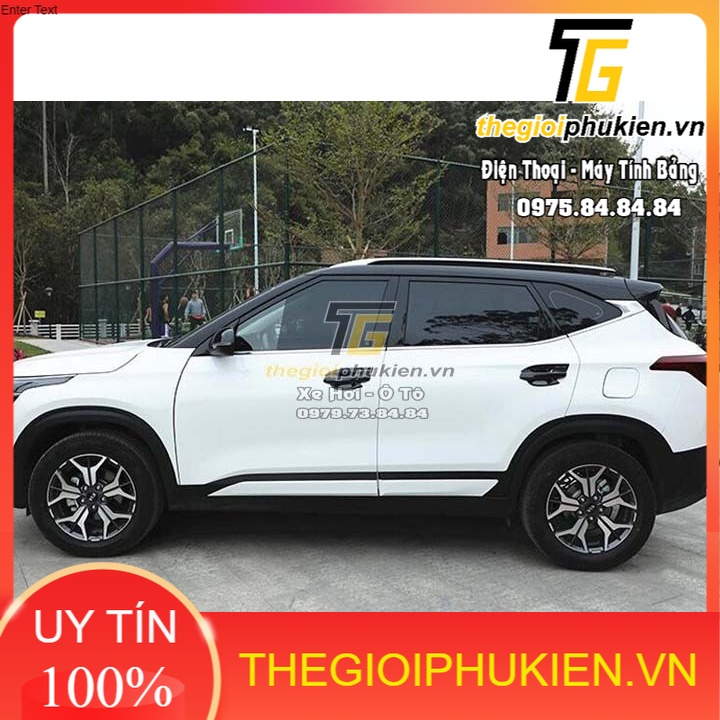 Bộ ốp tay nắm cửa KIA Seltos  vân Carbon