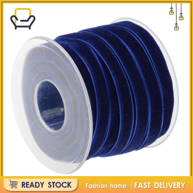 Cuộn Dây Ruy Băng Nhung 20 Yard 10mm Màu Trắng Dùng Trang Trí Tiệc Cưới Thời Trang