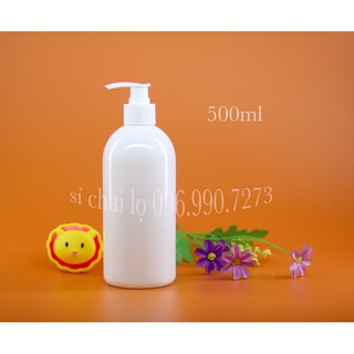 COMBO 10 Vỏ chai nhựa 500ml vòi bơm / vòi nhấn đựng dầu gội / dầu tắm / nước rửa tay / nước rửa bát