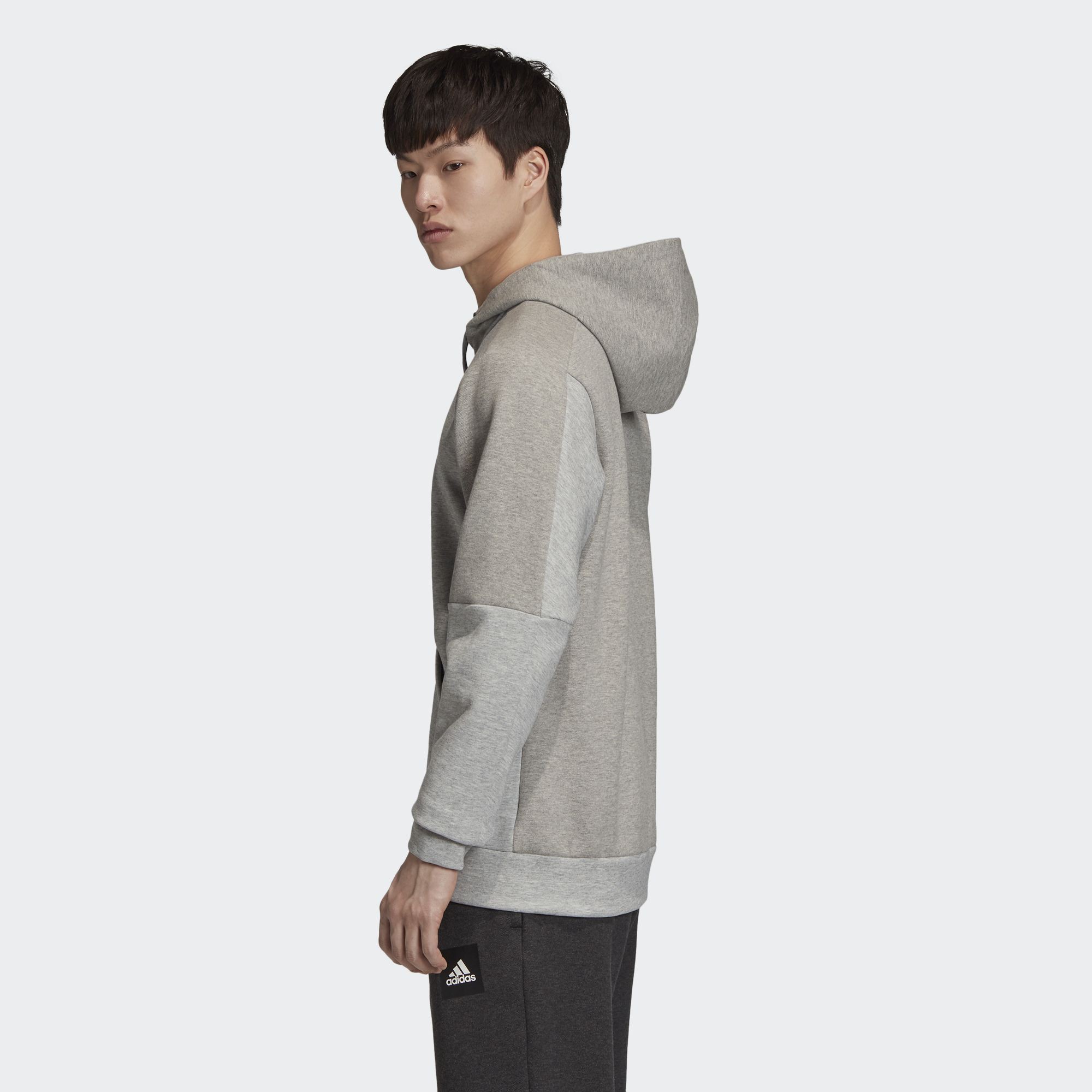Áo Hoodie Must Haves Full-Zip Stadium Nam Màu xám FU0036 | BigBuy360 - bigbuy360.vn