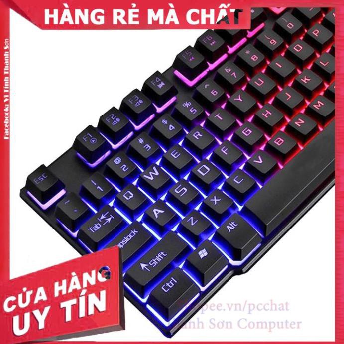 Bàn phím game giả cơ R8 1822 có đèn led 7 màu + Tặng Lót Chuột Logitech - Linh Kiện Phụ Kiện PC Laptop Thanh Sơn