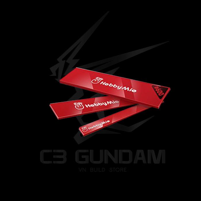 DỤNG CỤ MÔ HÌNH GUNDAM GIẤY CHÀ NHÁM HOBBY MIO 20x80mm #400 #600 #800#1000 #1200 DURABLE SANDPAPER &amp; SAND PAPER HOLDER