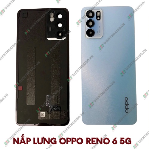 Nắp lưng reno 6 5g kèm kính camera