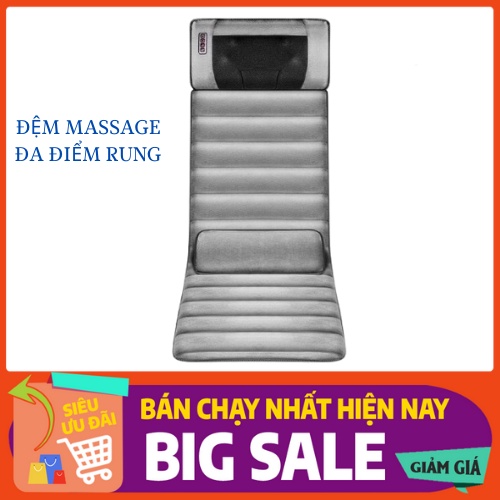 Đệm Massage Toàn Thân EXTRACARE Đa Điểm Rung, Đệm Massage Kèm Gối Massage (bảo hành 1 năm) 30 điểm rung hồng ngoại