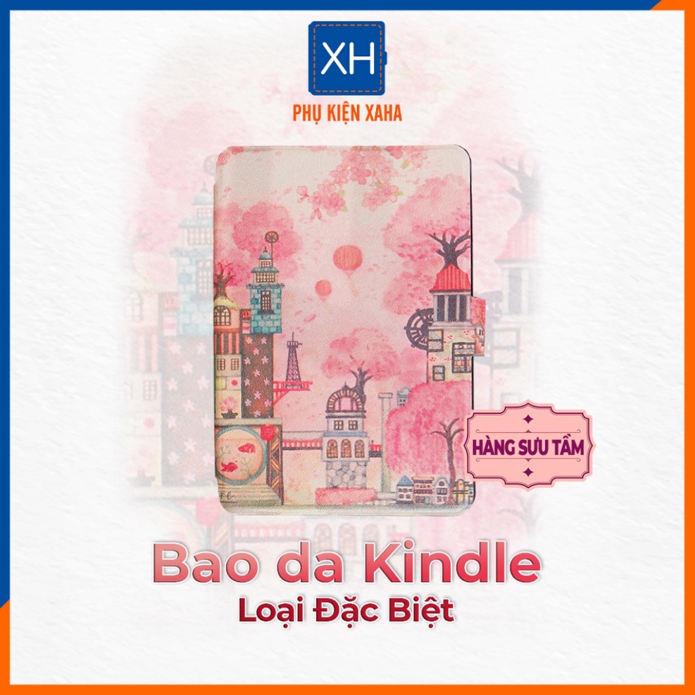 Bao Da Máy Đọc Sách Kindle Paperwhite 4 Lâu Đài Rừng Cây - Phụ Kiện Đẹp XaHa