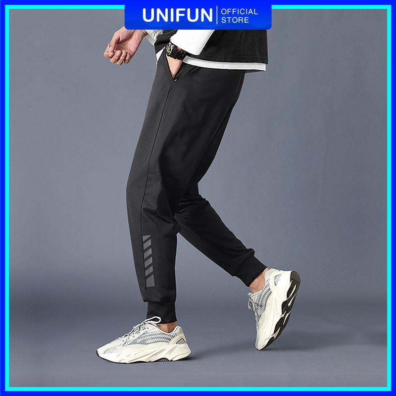 Quần thể thao nam đẹp UNIFUN mã KC-H dáng quần Jogger nam nỉ phong cách Hàn Quốc form vải co dãn hè thu