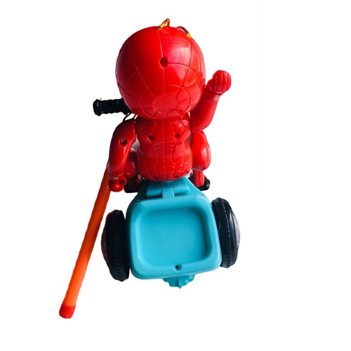 Lồng đèn trung thu người nhện spiderman lái xe có đèn và nhạc cho bé mã 143a