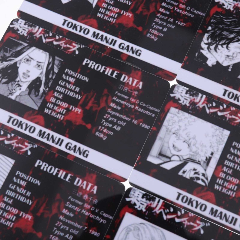 Thẻ Hình Nhân Vật Anime Tokyo Revengers Bằng PVC