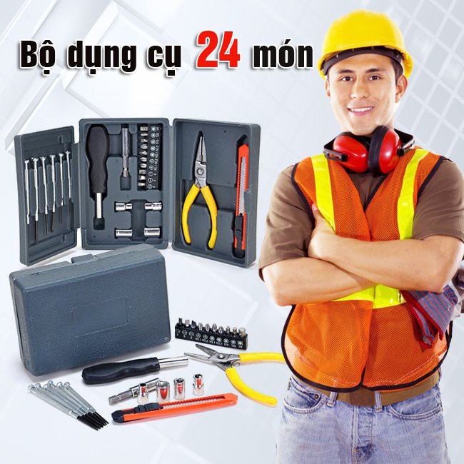 Bộ dụng cụ sửa chữa 24 món
