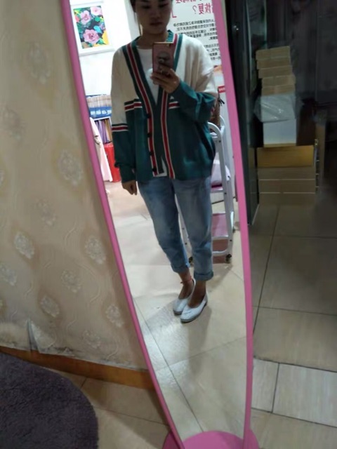 Áo khoác Cardigan len kẻ