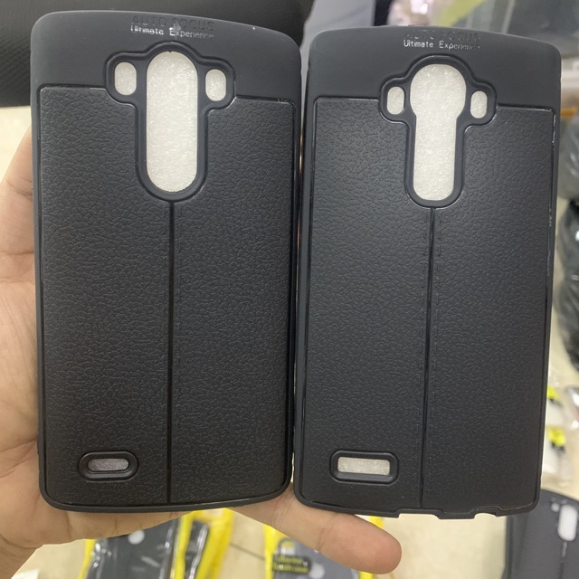 Ốp lưng LG G3/ G4 dẻo đen dập vân da