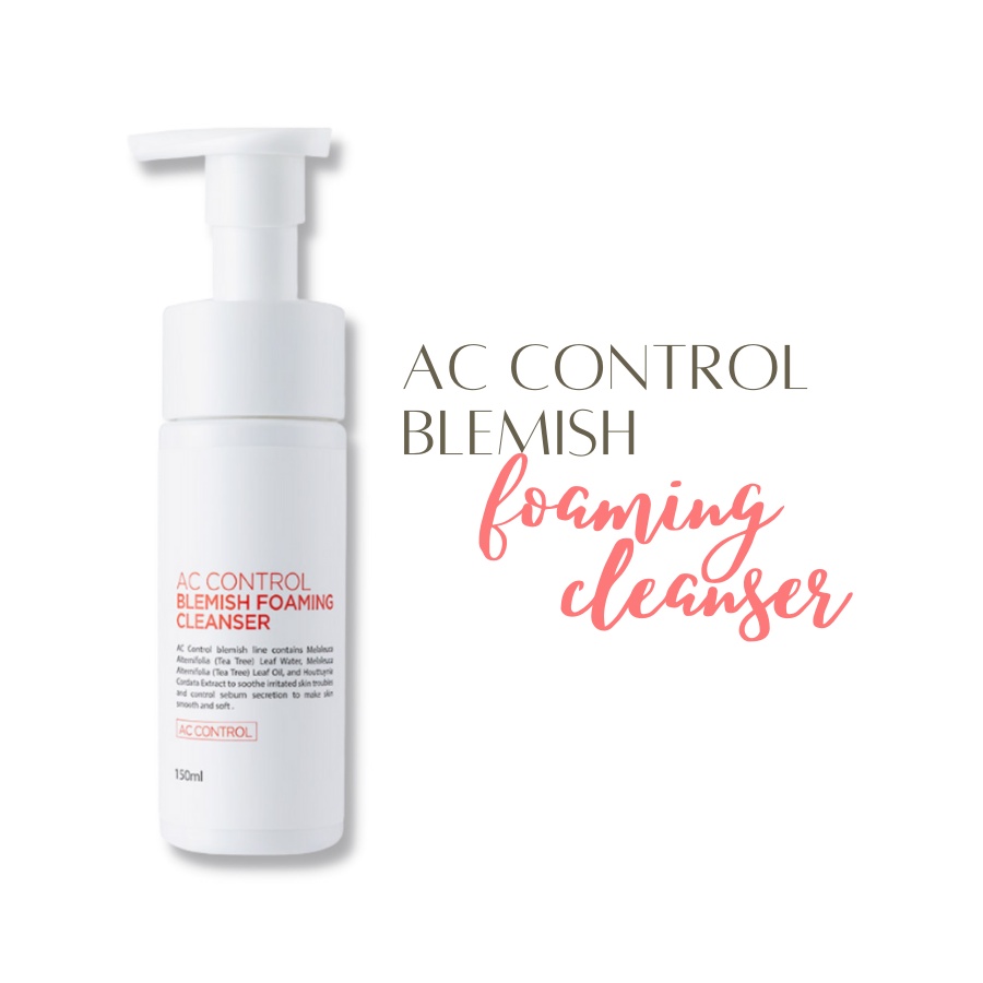 Sữa Rửa Mặt Dạng Bọt Dành Cho Da Dầu, Mụn AC Control Blemish Foaming Cleanser GoodnDoc 150ml