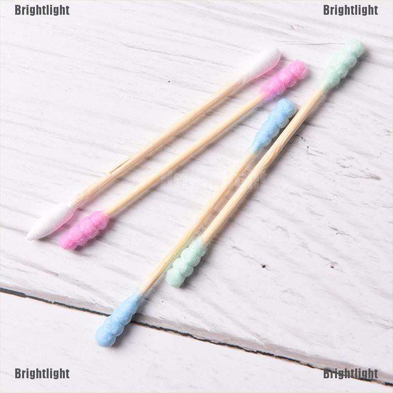 [Hàng mới về] Set 100 tăm bông cotton 2 đầu chuyên dùng cho trang điểm