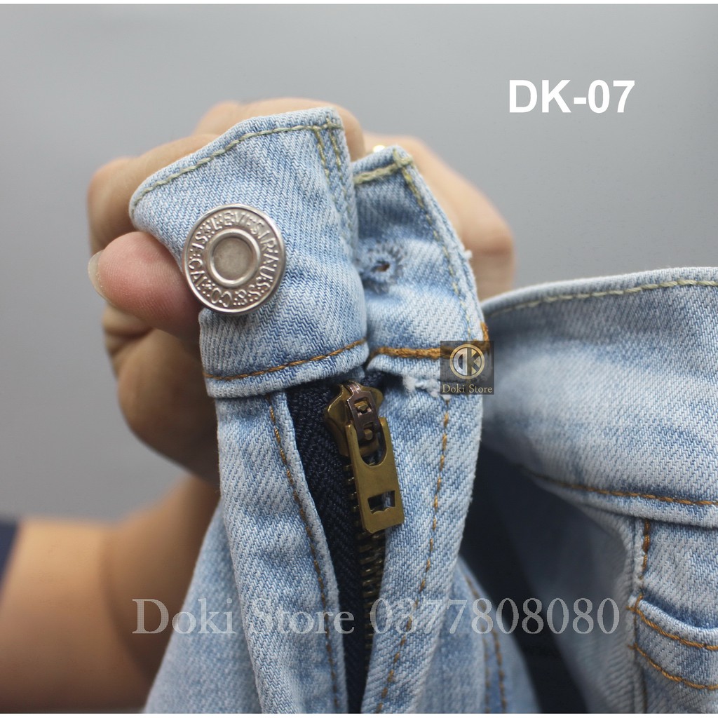 QUẦN JEAN NAM Xanh Bạc Denim Cao cấp DK-07, Quần bò nam dáng ôm nhẹ, chất vải co giãn, ống 17cm - DOKI | BigBuy360 - bigbuy360.vn