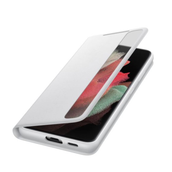 Bao Da Clear View Samsung S21 Ultra ✅ Kháng Khuẩn ✅ Chống Sốc Hàng Chính Hãng