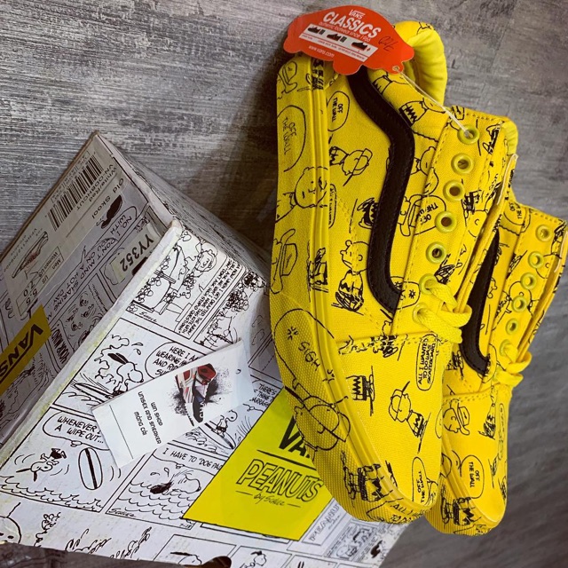 ẢNH THẬT | Giày thể thao VANS PEANUTS YELLOW