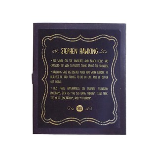 Bookmark gỗ nam châm Stephen Hawking