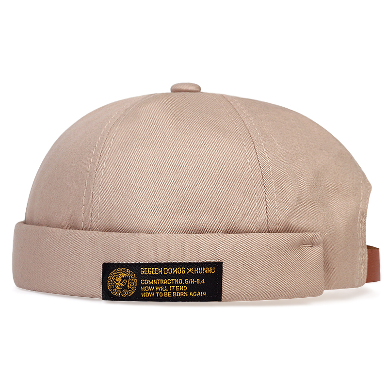 Mũ nồi vải cotton phối da thiết kế thời trang phong cách mùa đông cho nam và nữ