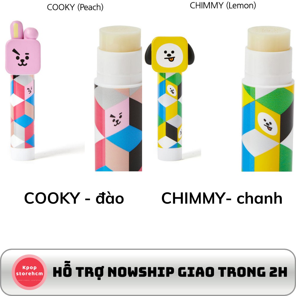 Son Dưỡng BT21 Figure Lip Balm BTS KPOPSTOREHCM chính hãng Hàn Quốc