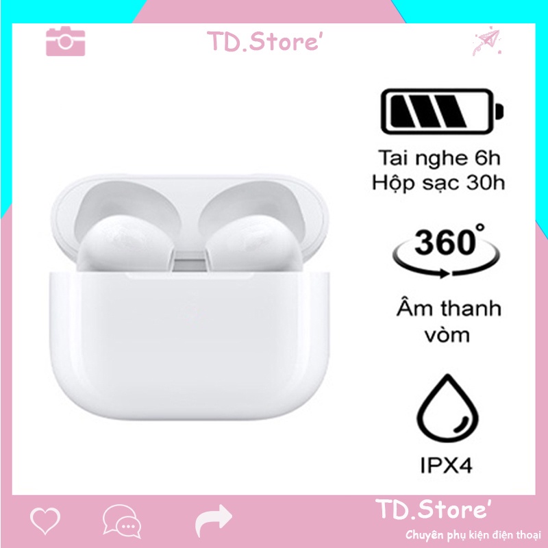 Tai nghe bluetooth 3 pin siêu trâu 5.0 , pop up, định vị, đổi tên