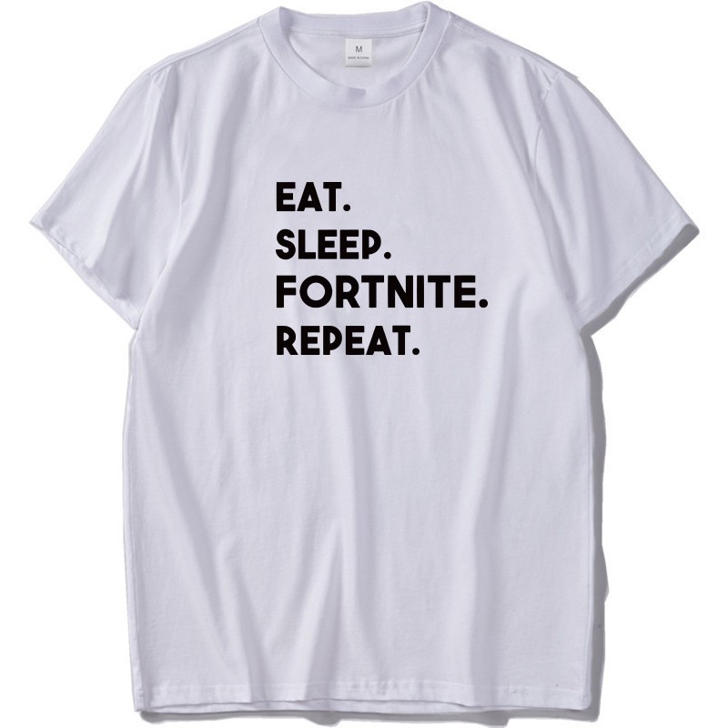[ SALE MẠNH] T-shirt men eat sleep Fortnite repeat T-shirt fun game Mayma T-shirt giá rẻ nhất vbb
