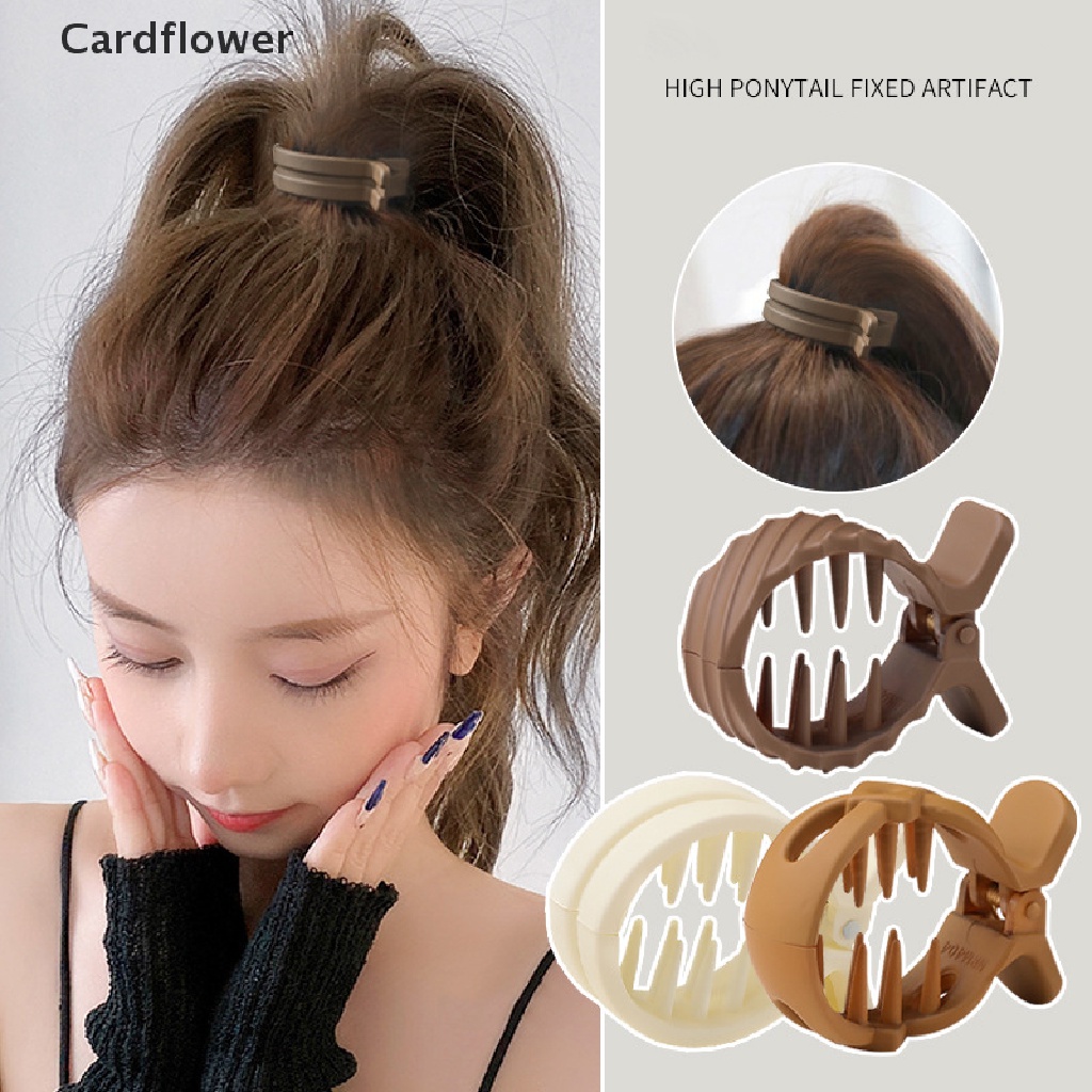 &lt; Cardflower &gt; Kẹp Tóc Càng Cua Đơn Giản Cho Nữ Đang Giảm Giá
