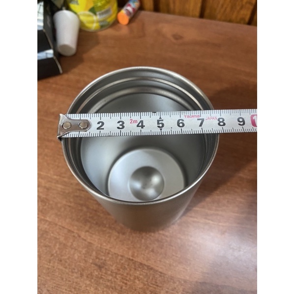 Ly giữ nhiệt có nắp hàng nhật bãi , 350ml, inox 2 lớp
