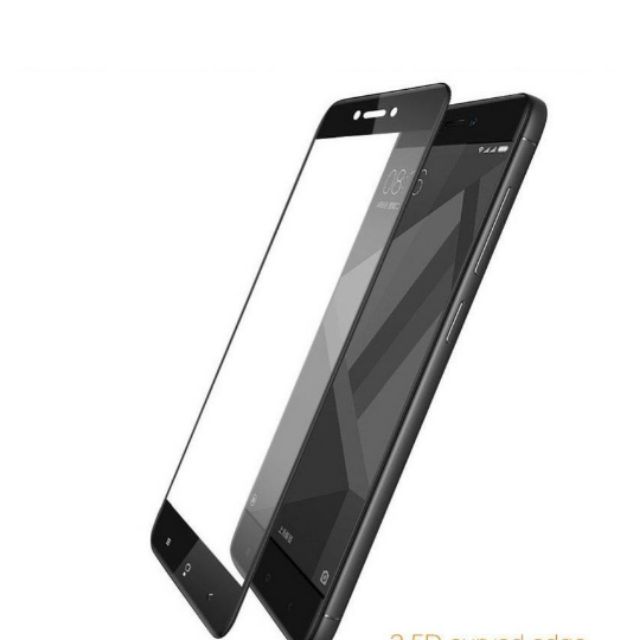 Dán Cường lực Full màn hình Xiaomi Redmi 4x đen , vàng , trắng.