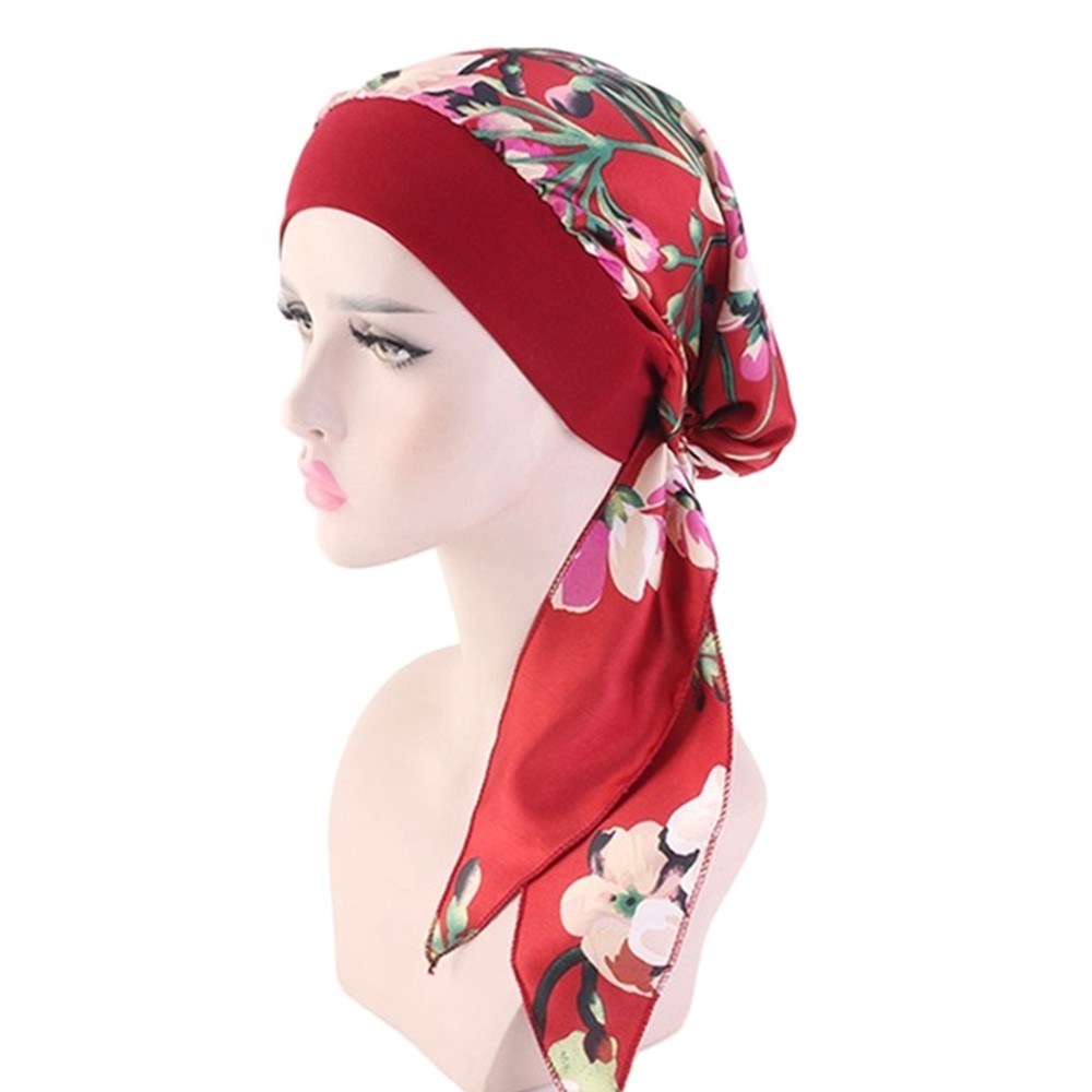 Nón Turban Co Giãn In Họa Tiết Phong Cách Thời Trang Dành Cho Nữ
