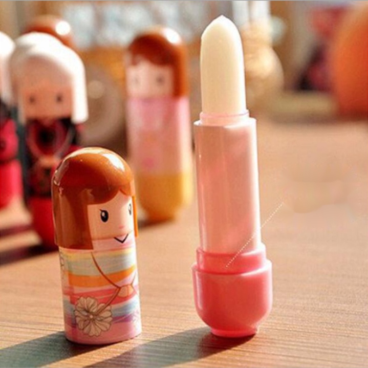 Son dưỡng môi loại bỏ nếp nhăn thiết kế hình búp bê kimono Nhật Bản chất lượng cao