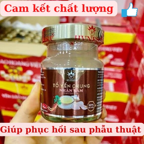 Tổ yến chưng nhân sâm Hoàng Việt giúp phục hồi sau phẫu thuật