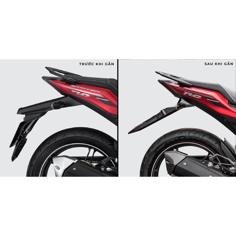 Dè ( gắn bảng số ) kiểu Fz gắn Ex155 màu đen