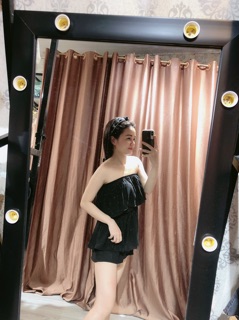 Jum voan lụa cúp ngực