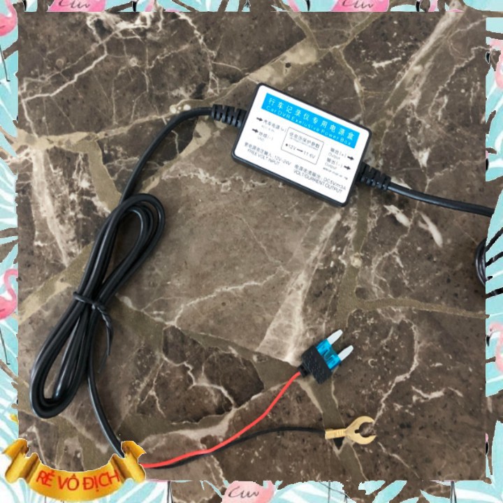 Dây Nguồn Camera Hành Trình Mini USB Cắm Trực Tiếp Bình Ắc Quy 5V 3A – Dây nguồn trực tiếp (Màu đen) M