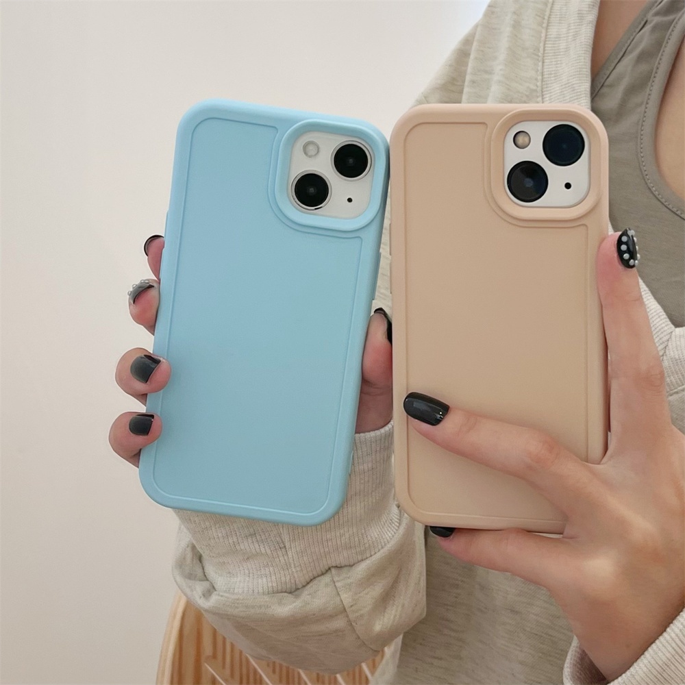 Ốp điện thoại silicon lỏng màu trơn Macaron cho IPhone 11 15 14 Pro MAX 12 13promax XS MAX XR 8 7 Plus Ốp lưng mềm chống sốc