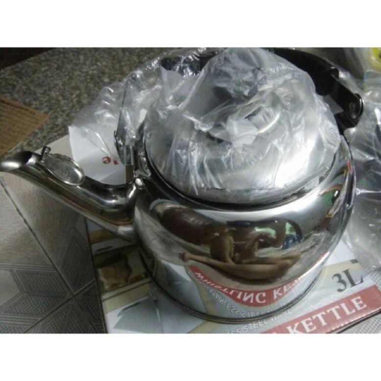Ấm Inox Cao Cấp Tay Cầm Nhựa Hàng Thái Bền Đẹp .