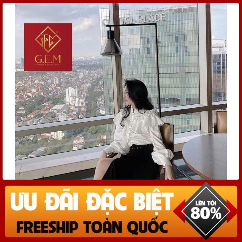 [BÁN SỈ LẺ] Áo sơ mi trắng tay bồng phồng G08 CÓ BIGSIZE 75KG dễ phối với chân váy - các loại quần thời trang - GEM.VN *