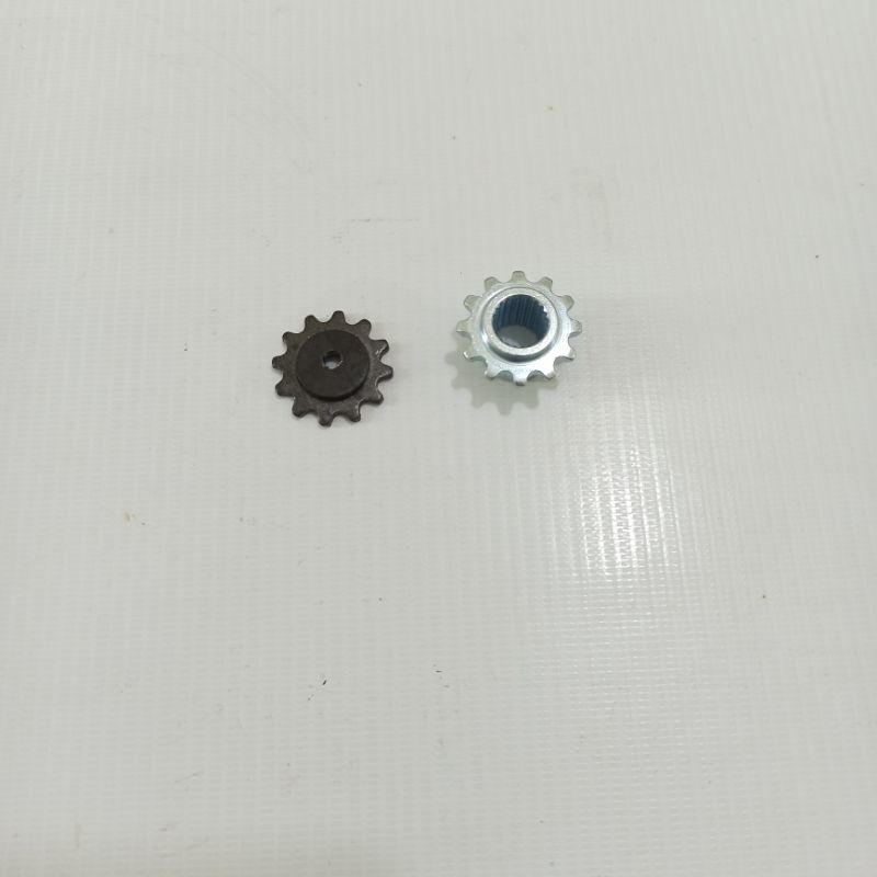 Nhông đề  xe máy _ Bộ răng chế xiên nương