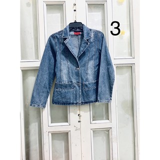 Áo khoác jean nữ size M