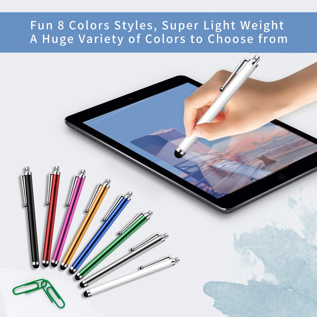 [Ready Stock] Stylus Universal Capacitive Touch Screen Pen Drawing Pens Compatible with Mobile Phone Tablet iPad iPhone